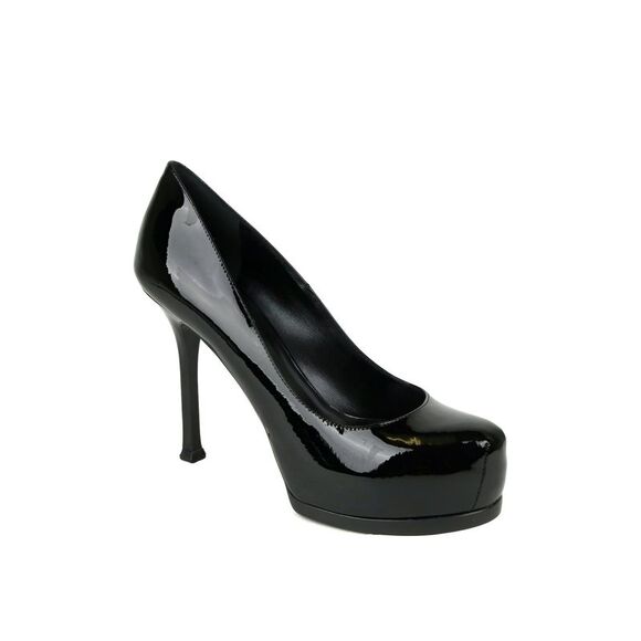 Saint Laurent Women's Black Patent Leather Tribtoo 80 Platform Pump (36 EU / 6 - Picture 1 of 9